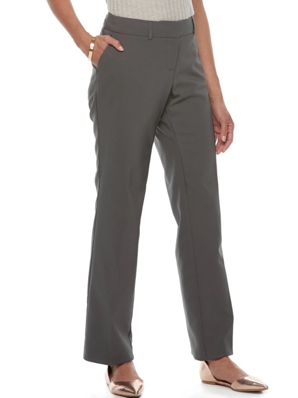 Petite Apt. 9® Torie Curvy Straight-Leg Dress Pants